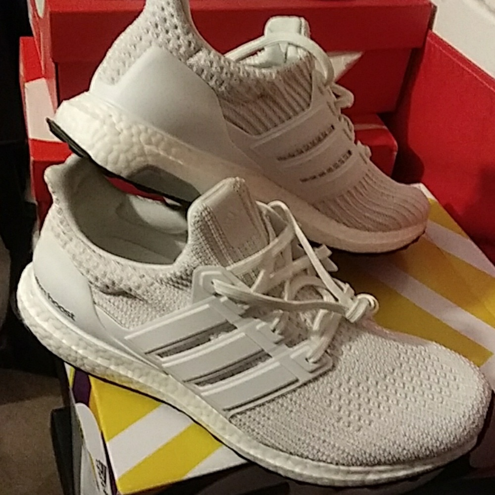 Adidas ultraboost 4.0 all white size 10.5